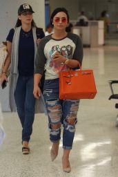 Demi Lovato - Arriving at JFX Airport in New York City 6/23/2016