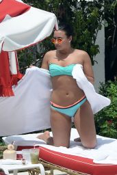 Demi Lovato Shows Off Her Bikini Body - Miami Beach 6/30/2016