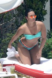 Demi Lovato Shows Off Her Bikini Body - Miami Beach 6/30/2016