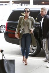 Demi Lovato Travel Outfit - at LAX Airport in Los Angeles, CA 6/15/2016