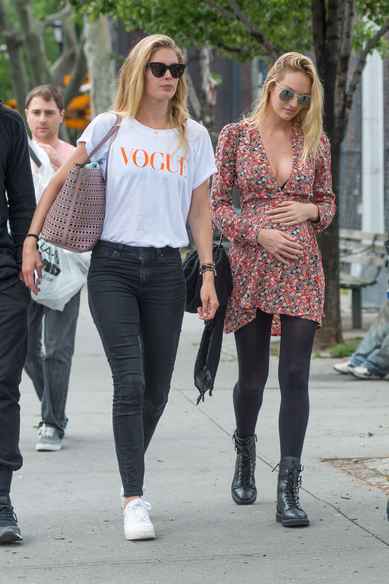 Doutzen Kroes and Candice Swanepoel - Out for Lunch at Bar Pitty in New ...