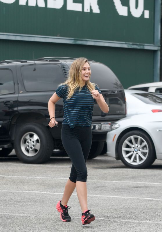 Elizabeth Olsen at a Gym in West Hollywood 6/27/2016
