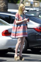 Elle Fanning Summer Street Style - at Starbucks in West Hollywood 6/27/2016 
