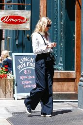 Elsa Hosk Inspiring Style - Outside Her Apartment in Tribeca 6/9/2016 