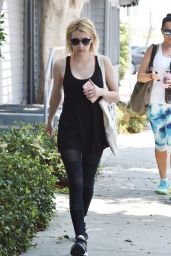 Emma Roberts in Spandex - Out in West Hollywood 6/27/2016
