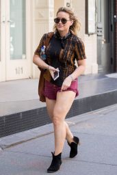 Hilary Duff in Shorts - Shopping in NYC 6/22/2016 