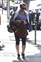 Hilary Duff - Leaves the Gym in Beverly Hills 5/31/2016