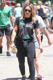Hilary Duff - Sporting Gym Attire in New York City 6/20/2016