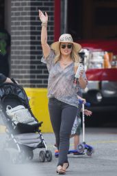 Hilary Duff - Trying to Get a Ride in New York City 6/28/2016 