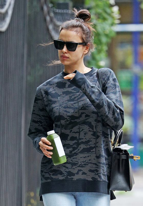 Irina Shayk Casual Street Style - Out in New York 6/16/2016