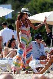 Izabel Goulart in a Bikini on the Beach in Ibiza 6/17/2016