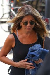 Jennifer Aniston in Leggings - at a Gym in New York City 6/21/2016