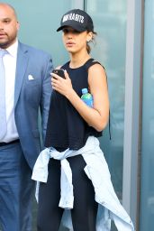 Jessica Alba - Arrives at the Gym in New York City 6/15/2016