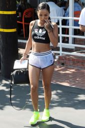 Karrueche Tran in Short Shorts - Leaving Fred Segal in West Hollywood, June 2016 