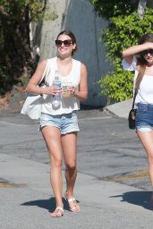 Lea Michele and a Friend Visit a Spa in Los Angeles, CA 6/19/2016