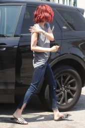 Lily Collins - Leaving an Office Building in Beverly Hills 6/27/2016
