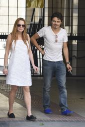 Lindsay Lohan Summer Outfit Ideas - Out in Madrid 6/10/2016