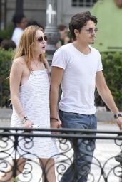 Lindsay Lohan Summer Outfit Ideas - Out in Madrid 6/10/2016