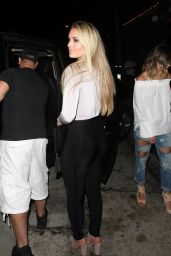 Lindsey Vonn Night Out Style - Dines at Craig
