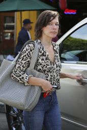 Milla Jovovich Urban Outfit - Strolling Out in Los Angeles 6/14/2016