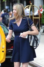 Mira Sorvino Cute Outfit - Out in New York City 6/7/2016