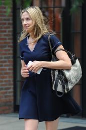 Mira Sorvino Cute Outfit - Out in New York City 6/7/2016