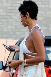 Nicole Murphy Casual Style - Out For Lunch in Beverly Hills 6/26/2016