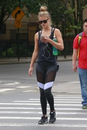 Nina Agdal in Spandex - Out in New York City 6/13/2016