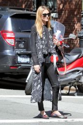 Olivia Palermo - Hail a Cab in New York City 6/15/2016