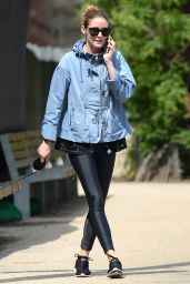 Olivia Palermo Walks Her Dog Before Hitting the Gym in NYC 5/31/2016