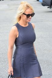 Pamela Anderson at a Hair Salon in Beverly Hills 6/1/2016 