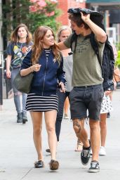 Riley Keough and Her Husband - Out for a Stroll in New York City 6/23/2016