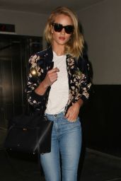 Rosie Huntington-Whiteley Travel Outfit - at LAX in Los Angeles 6/8/2016 