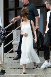 Selena Gomez in White Dress - Out Miami, June 2016