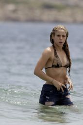 Shakira in a Bikini at the Beach in Ibiza, Spain 5/25/16, May 2016 