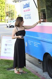 Sophia Bush at a LACTAID Ice Cream Pop-Up Milk Bar in Los Angeles, June 2016