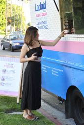 Sophia Bush at a LACTAID Ice Cream Pop-Up Milk Bar in Los Angeles, June 2016