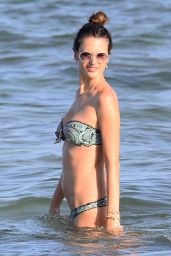 Alessandra Ambrosio Shows Off Her Bikini Body - Beach in Ibiza 7/1/2016 