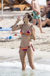Alessandra Ambrossio in a Bikini on the Beach in Ibiza, Spain 7/4/2016