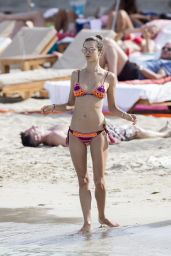Alessandra Ambrossio in a Bikini on the Beach in Ibiza, Spain 7/4/2016