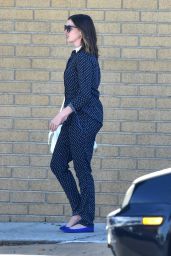 Anne Hathaway - Leaving a Recording Studio in Burbank, 7/25/2016