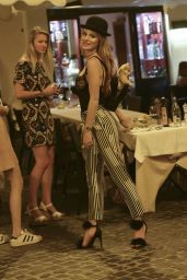 Bella and Dani Thorne - Out to Dinner in Rome 7/8/2016