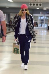 Cara Delevingne Travel Outfit - JFK Airport in NYC 7/28/2016 