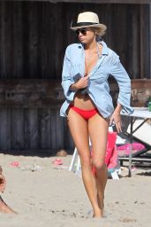 Charlotte McKinney Hot in Bikini - Beach Fun in Malibu, July 2016