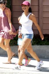 Christina Milian Leggy in Shorts - Out in Studio City 7/2/2016 