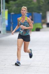 Claire Danes - Jogging Around New York, July 2016