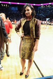 Demi Lovato at Roc Nations Summer Classic Basketball Game at the Barclays Center in Brooklyn, 7/21/2016