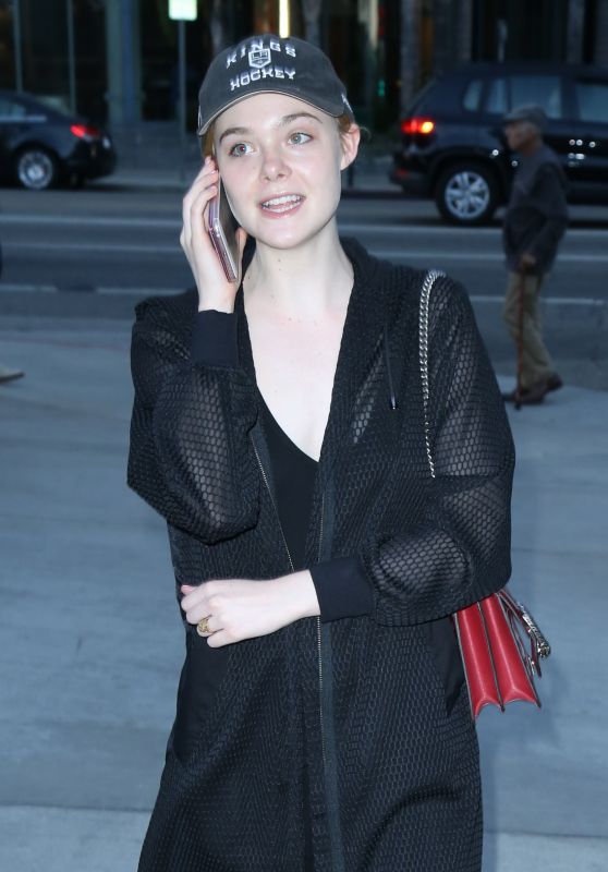Elle Fanning at the Arclight Hollywood Theater in LA, July 2016