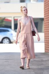 Elle Fanning in Summer Dress - Los Angeles, 07/07/2016 