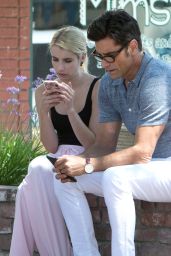 Emma Roberts - On the Set of 